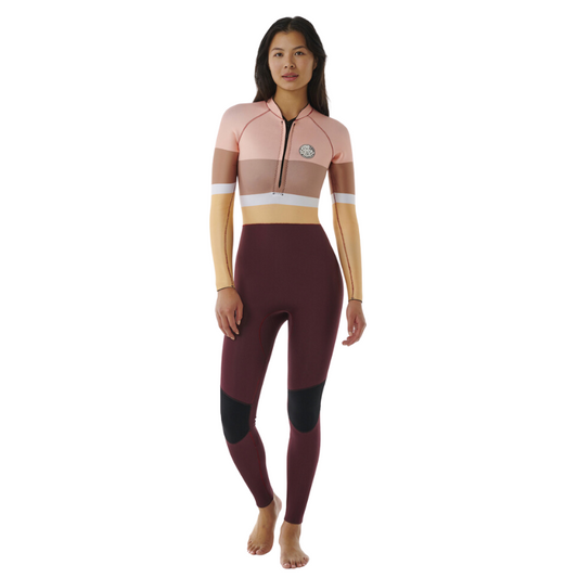 Rip Curl Long John Feminino 2 mm G Bomb - Front Zip