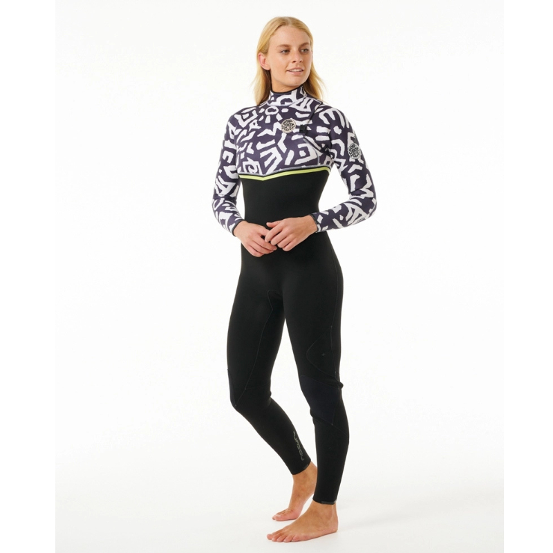 Rip Curl Long John Feminino 3/2mm E-Bomb - Sem Zipper