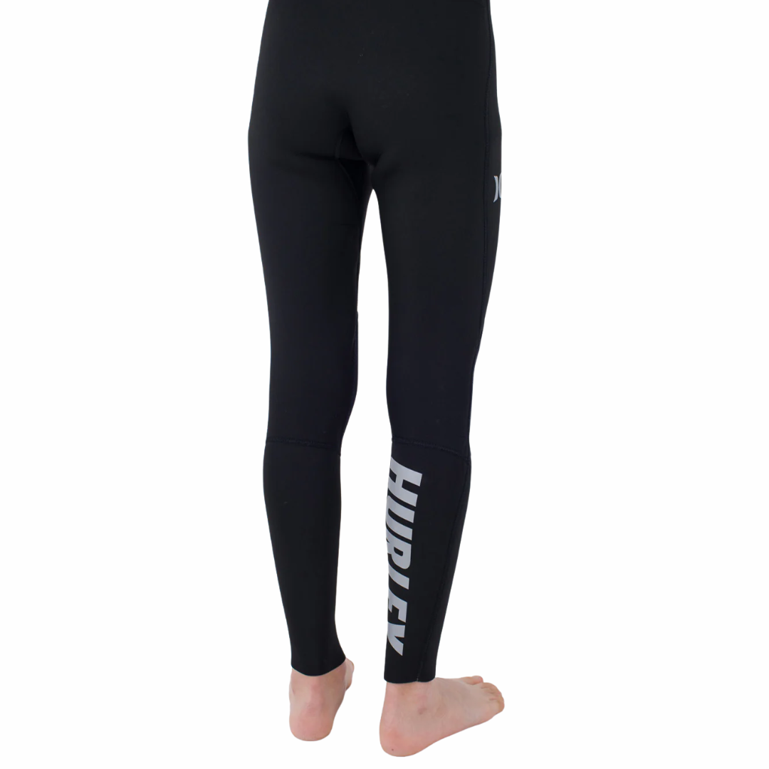 Hurley Kids / Juvenil Long John 3/2 mm Advant Preto - Chest Zip