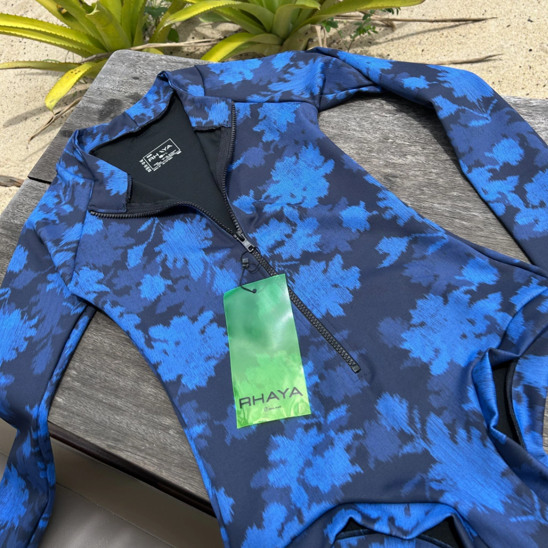 Body Maiô Para Surf Lycra Rhaya Manga Longa - Camuflage