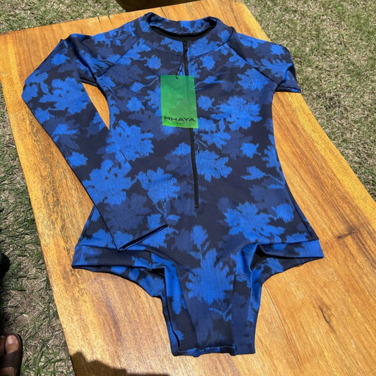Body Maiô Para Surf Lycra Rhaya Manga Longa - Camuflage