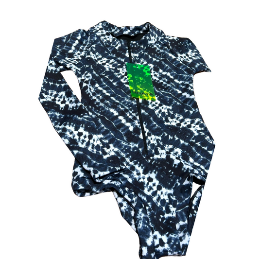 Body Maiô Para Surf Lycra Rhaya Manga Longa - Shibori