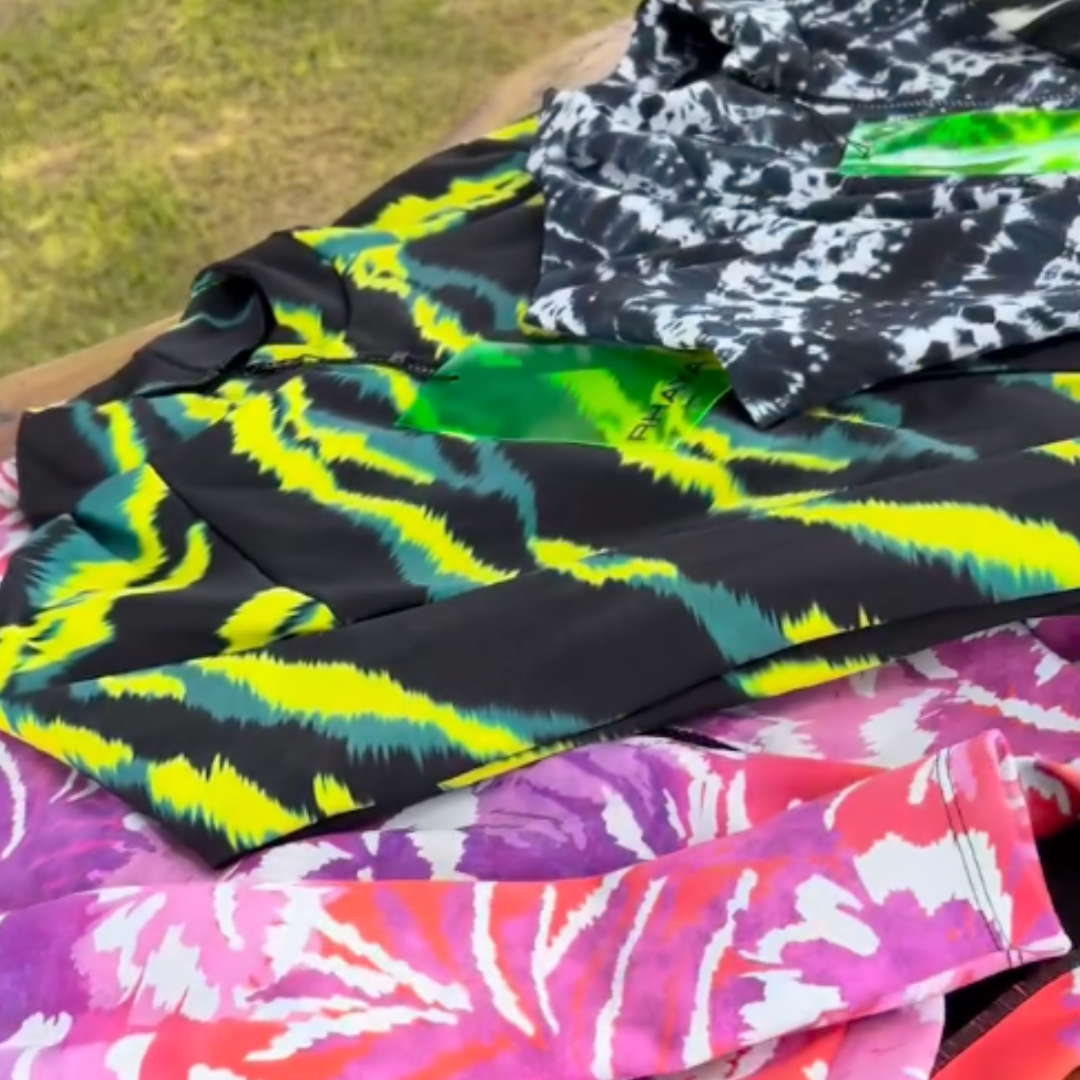 Body Maiô Para Surf Lycra Rhaya Manga Longa - Shibori