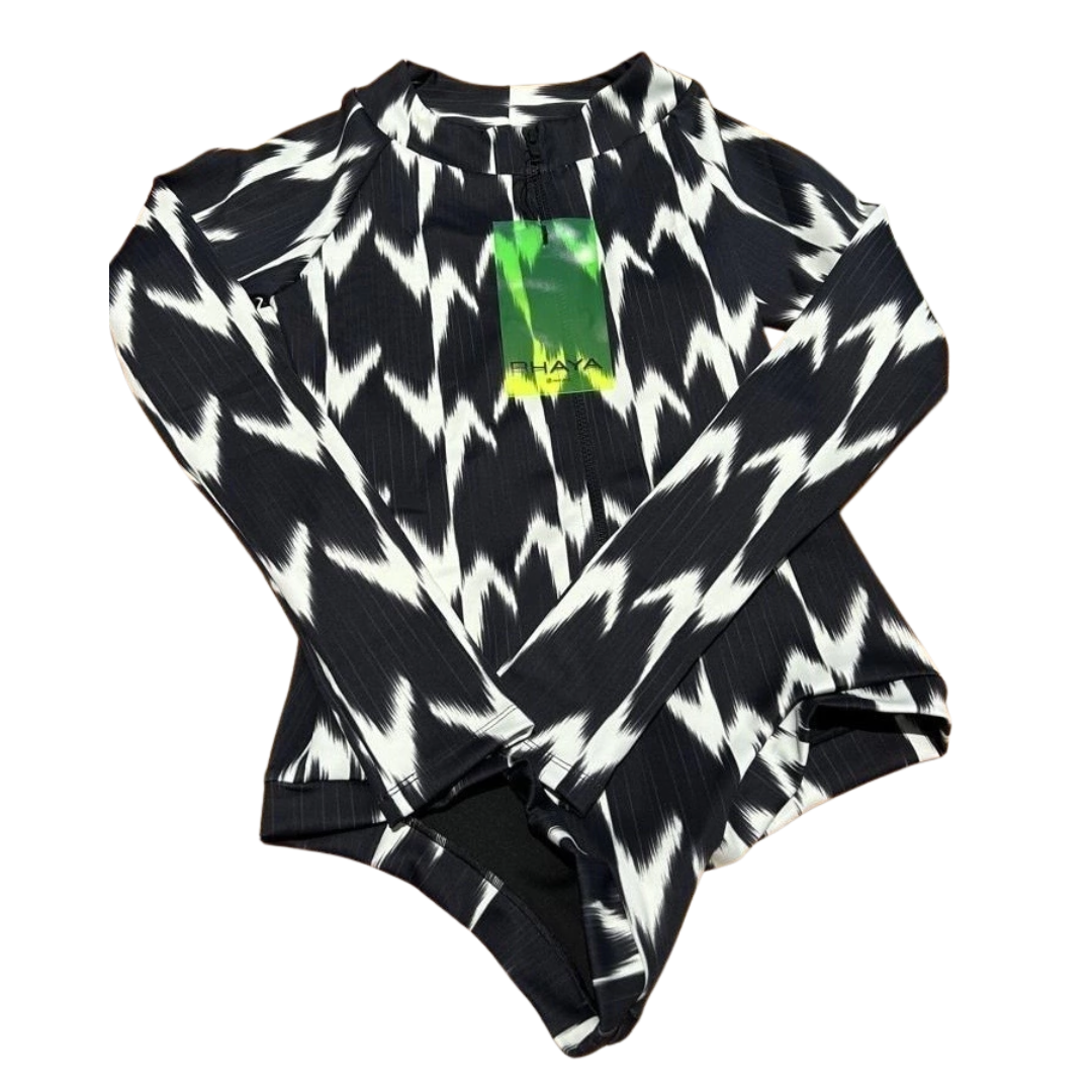 Body Maiô Para Surf Lycra Rhaya Manga Longa - Ikat