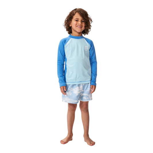 Ripcurl Lycra Kids Manga Comprida Proteção UV - Azul Blue Gum