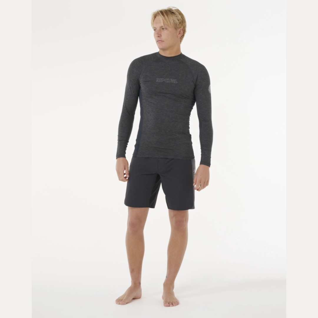 Ripcurl Lycra Manga Comprida Proteção UV - Dawn Patrol - Black Marble
