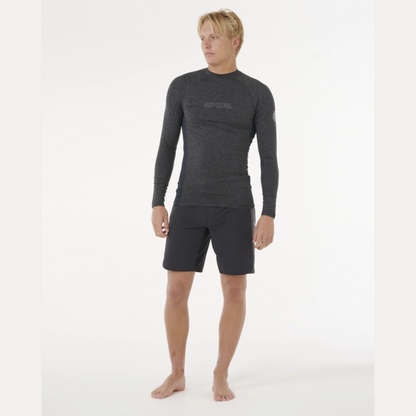 Ripcurl Long Sleeve Lycra UV Protection - Dawn Patrol - Black Marble
