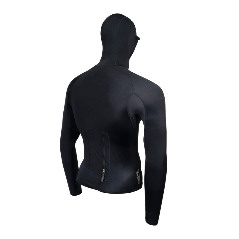 Lycra Rashguard Florence Marine X Utility Pocket com Capuz - Preto
