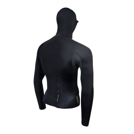Lycra Rashguard Florence Marine X Utility Pocket com Capuz - Preto