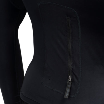 Lycra Rashguard Florence Marine X Utility Pocket com Capuz - Preto
