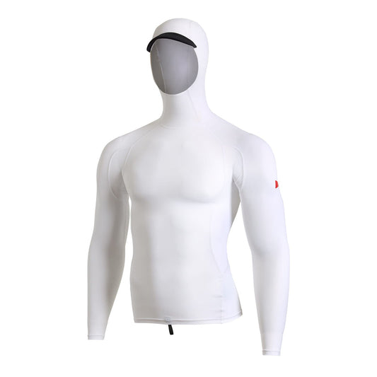 Lycra Rashguard Florence Marine X Utility Pocket com Capuz - Branco