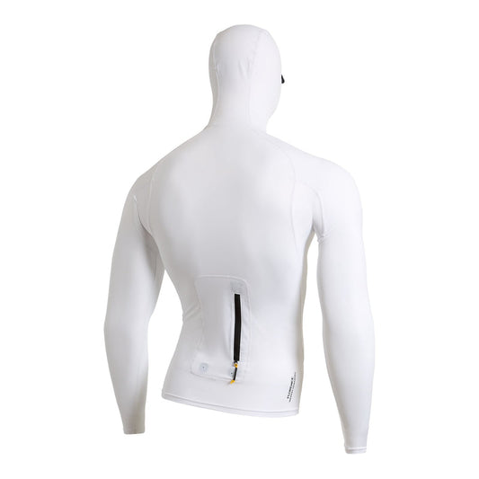 Lycra Rashguard Florence Marine X Utility Pocket com Capuz - Branco