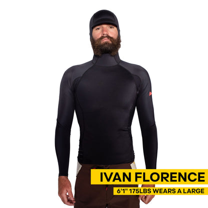 Lycra Rashguard Florence Marine X Utility Pocket com Capuz - Preto