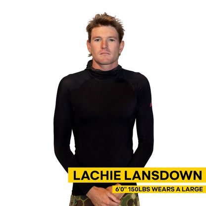 Lycra Rashguard Florence Marine X Standard com Capuz - Preto