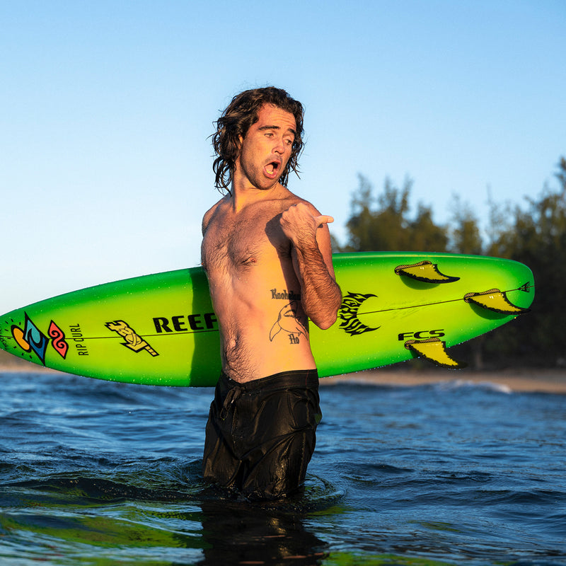 Quilha FCS II Mason Ho Signature PC AirCore Triquilhas Preto e Amarelo