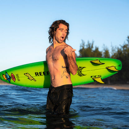 Quilha FCS II Mason Ho Signature PC AirCore Triquilhas Preto e Amarelo