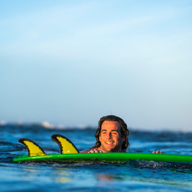 Quilha FCS II Mason Ho Signature PC AirCore Triquilhas Preto e Amarelo
