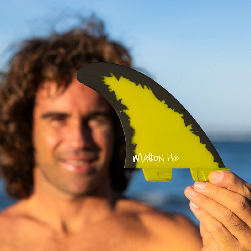 Quilha FCS II Mason Ho Signature PC AirCore Triquilhas Preto e Amarelo