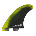 Quilha FCS II MR Mark Richards Twin com Estabilizadora Cyber Lime Preto
