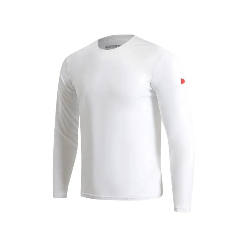 Florence Marine Lycra Rashguard UV Surf Shirt - White