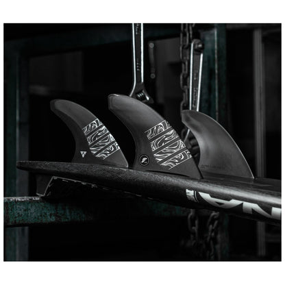 Quilha Futures Vector 3/2 Alpha Thruster Large - Preto/Cinza