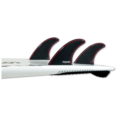 Quilha Futures Jordy Signature Honeycomb Thruster Large - Preto/Vermelho