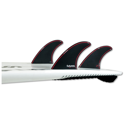Quilha Futures Jordy Signature Honeycomb Thruster Large - Preto/Vermelho