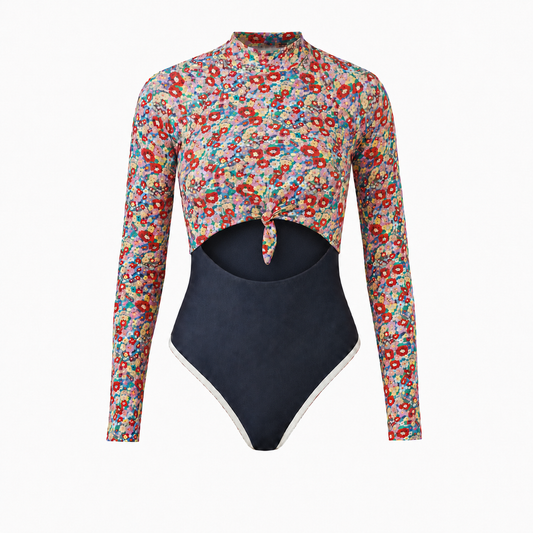 Maio Lycra Rip Curl Floral Manga Longa
