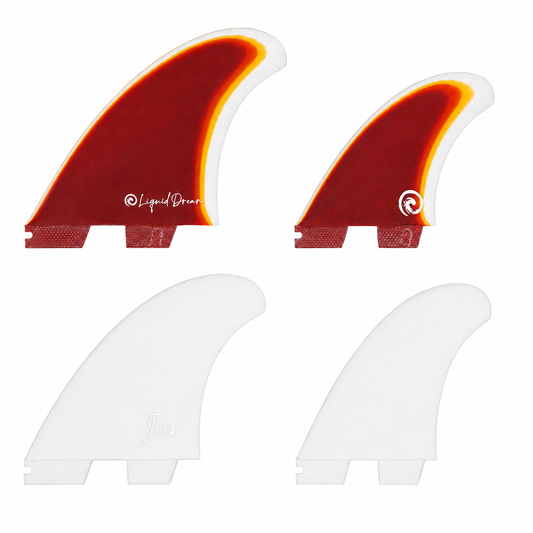 Quilha Liquid Dreams Ibira Quad FCS II - Vermelha/Branco