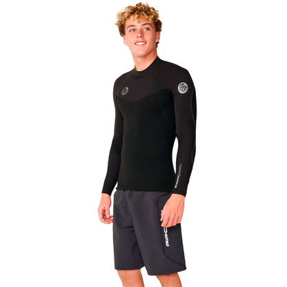Jaqueta Neoprene Rip Curl Elasto LS 1.5mm - Preto