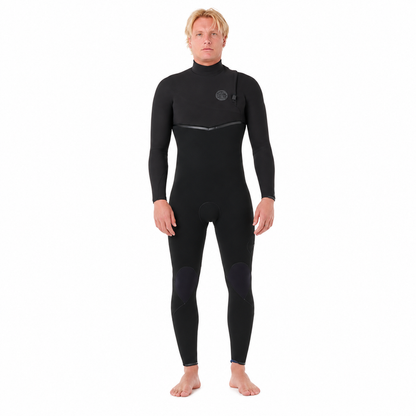 Rip Curl Long John Masculino E-Bomb 3/2mm Manga Longa Zip Free Black