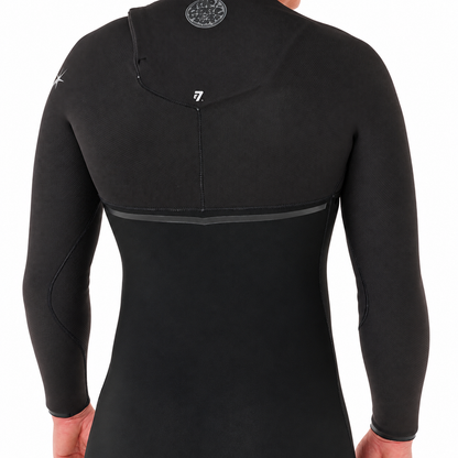 Rip Curl Long John Masculino E-Bomb 3/2mm Manga Longa Zip Free Black